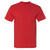 Bayside Men's Red Union-Made Short Sleeve T-Shirt with Pocket
