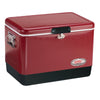 Coleman 54 Quart Steel Belted Red Coolers