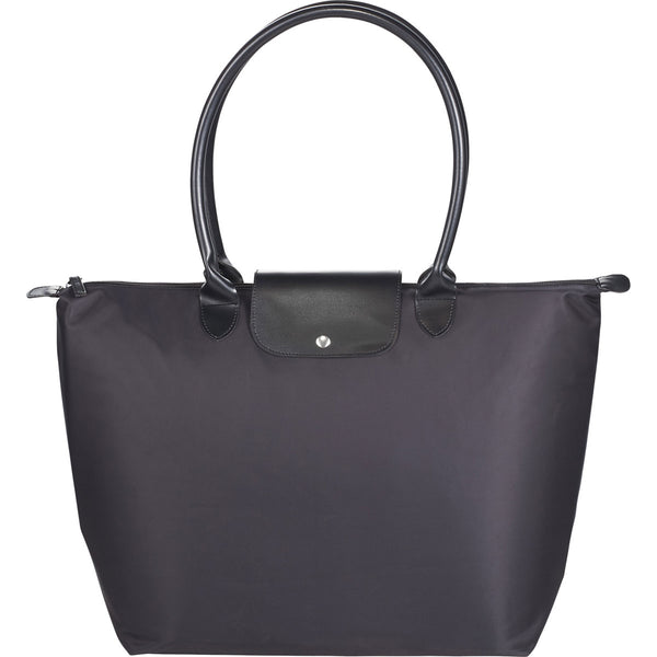 Leed's Black Zippered Nylon 15" Computer Tote