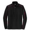 Nike Men's Black/Red Dri-FIT Long Sleeve Quarter Zip