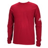 adidas Men's Red Long Sleeve Logo Tee