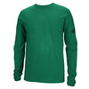 adidas Men's Green Long Sleeve Logo Tee