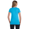 LAT Women's Aqua Junior Fit Fine Jersey T-Shirt