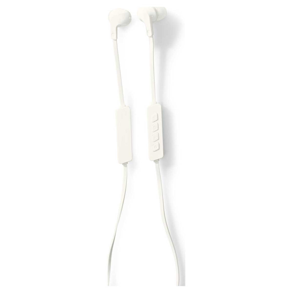 Gemline White Force Bluetooth Ear Buds with Mic & Volume Control