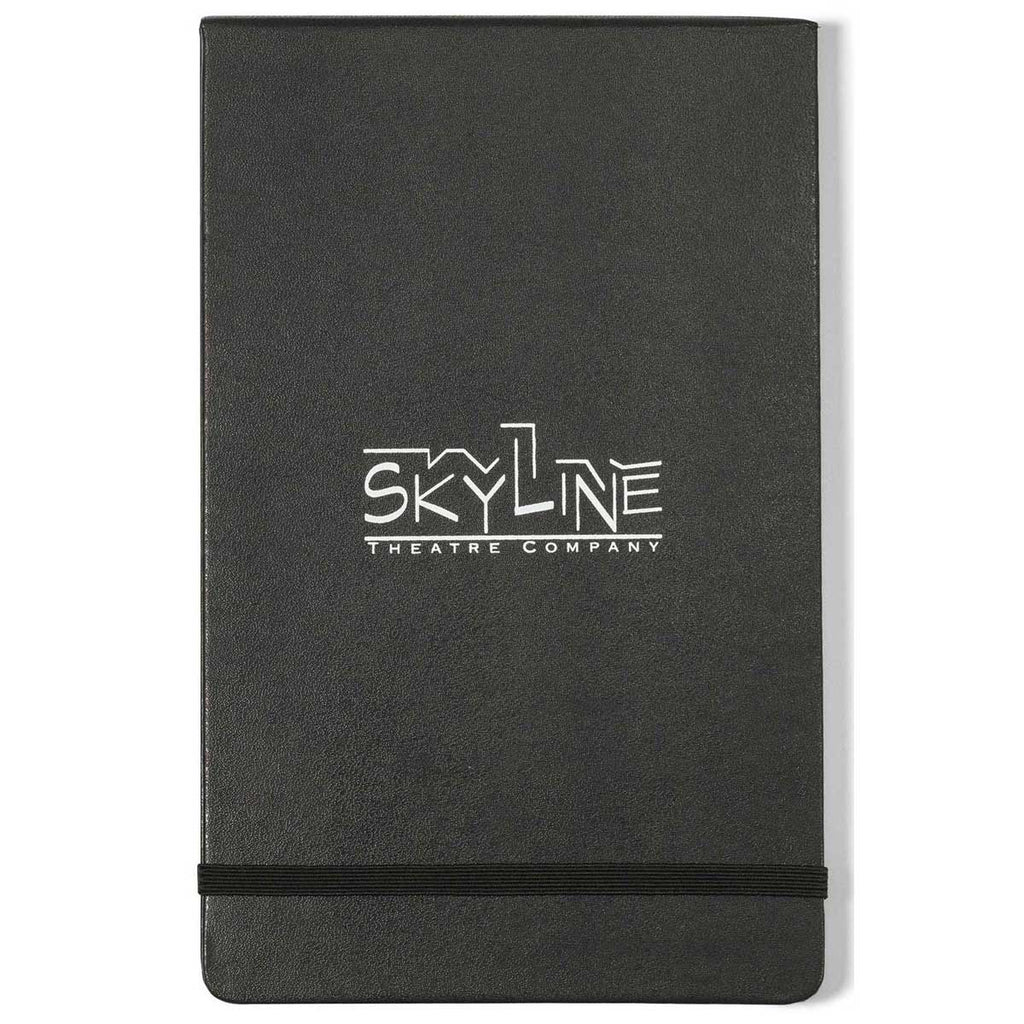 Moleskine Black Hard Cover Ruled Large Reporter Notebook (5" x 8.25")