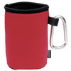 Koozie Red Collapsible Can Kooler with Carabiner