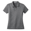 Nike Women's Carbon Grey Dri-FIT Short Sleeve Heather Polo