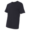 Bayside Men's Navy USA-Made 100% Cotton Short Sleeve T-Shirt