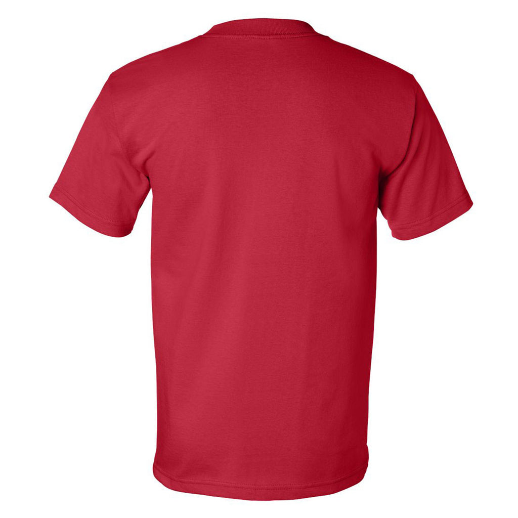 Bayside Men's Red USA-Made Short Sleeve T-Shirt