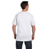 Hanes Men's White 6.1 oz. Beefy-T with Pocket