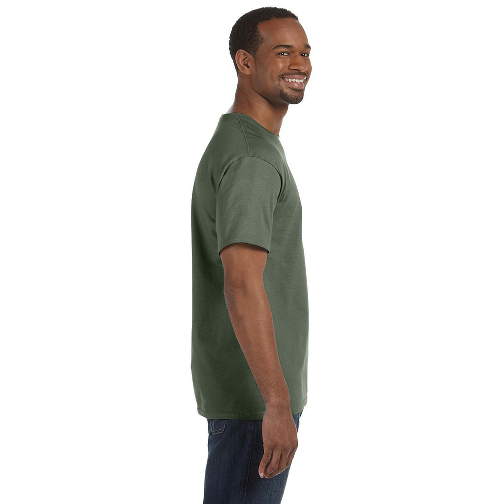 Hanes Men's Fatigue Green 6.1 oz. Tagless T-Shirt