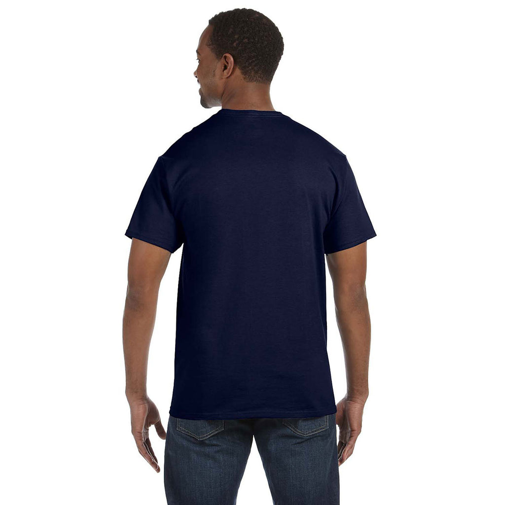 Hanes Men's Navy 6.1 oz. Tagless T-Shirt