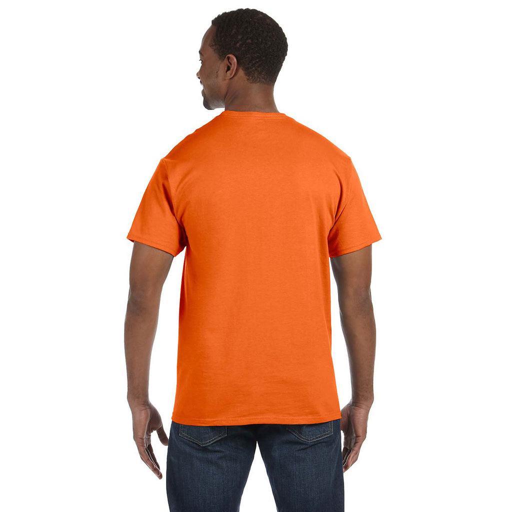 Hanes Men's Orange 6.1 oz. Tagless T-Shirt