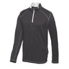 Puma Golf Men's Black Tech ¼ zip Top - Left Sleeve Logo