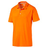 Puma Golf Men's Vibrant Orange Essential Pounce Golf Polo Cresting
