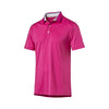 Puma Golf Men's Beetroot Purple Short Sleeve Tailored Tipped Polo