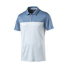 Puma Golf Men's Blue Heaven Short Sleeve Tailored Platform Golf Polo