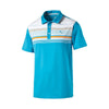 Puma Golf Men's Atomic Blue Short Sleeve Cool Touch Golf Polo