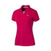 Puma Golf Women's Rose Red Pounce Golf Polo