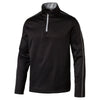 Puma Golf Men's Black Core Fleece 1/4 Zip Golf Popover