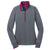 Nike Women's Dark Grey Dri-FIT Long Sleeve Quarter Zip Shirt