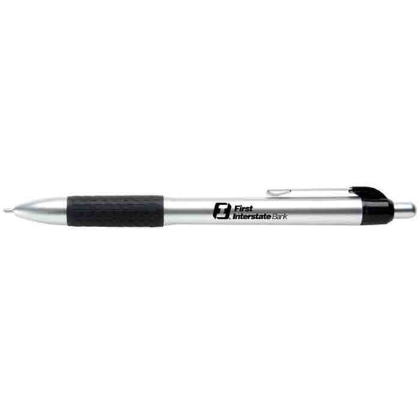 Hub Pens Black Maxglide Click Chrome Pen