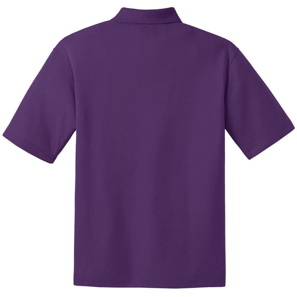 Nike Men's Tall Purple Dri-FIT Short Sleeve Micro Pique Polo