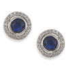 Carolee The Elyse Royal Blue Round Stud Pierced Earrings