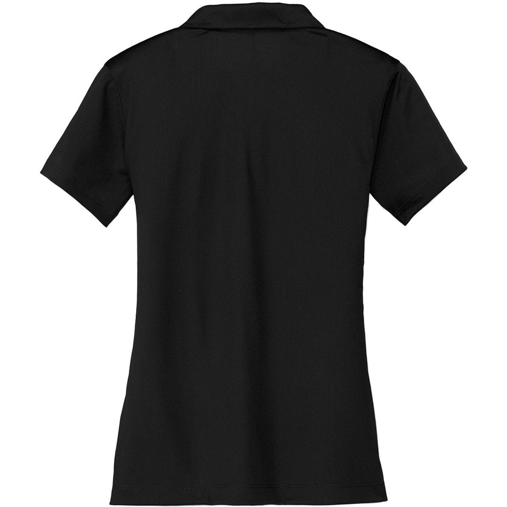 Nike Women's Black Dri-FIT Short Sleeve Vertical Mesh Polo