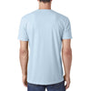 Next Level Men's Light Blue Premium Fitted Sueded V-Neck Tee