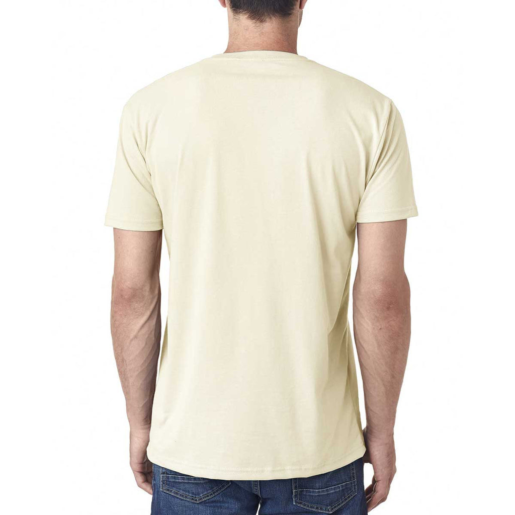 Next Level Men's Natural Premium Fitted Sueded V-Neck Tee