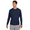 Russell Athletic Men's Navy/Steel Long-Sleeve Performance T-Shirt