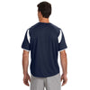Russell Athletic Men's Navy/White Dri-Power T-Shirt with Colorblock Inserts