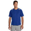 Russell Athletic Men's Royal/Rock Dri-Power T-Shirt with Colorblock Inserts