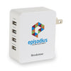 Brookstone White 4-Port USB Wall Charger
