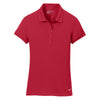 Nike Women's Red Dri-FIT Solid Icon Pique Polo