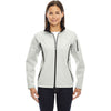 North End Women's Natural Stone Three-Layer Fleece Bonded Performance Soft Shell Jacket