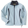North End Women's Opal Blue Three-Layer Fleece Bonded Performance Soft Shell Jacket