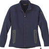 North End Women's' Classic Navy Three-Layer Fleece Bonded Soft Shell Technical Jacket
