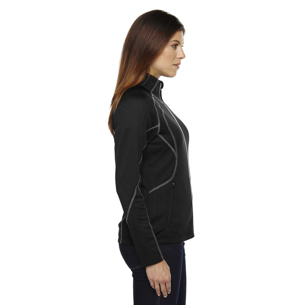 North End Women's Black Gravity Performance Fleece Jacket