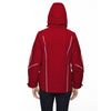 North End Women's Classic Red Angle 3-In-1 Jacket with Bonded Fleece Liner