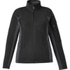 North End Women's Black Generate Textured Fleece Jacket