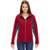 North End Women's Classic Red Generate Textured Fleece Jacket