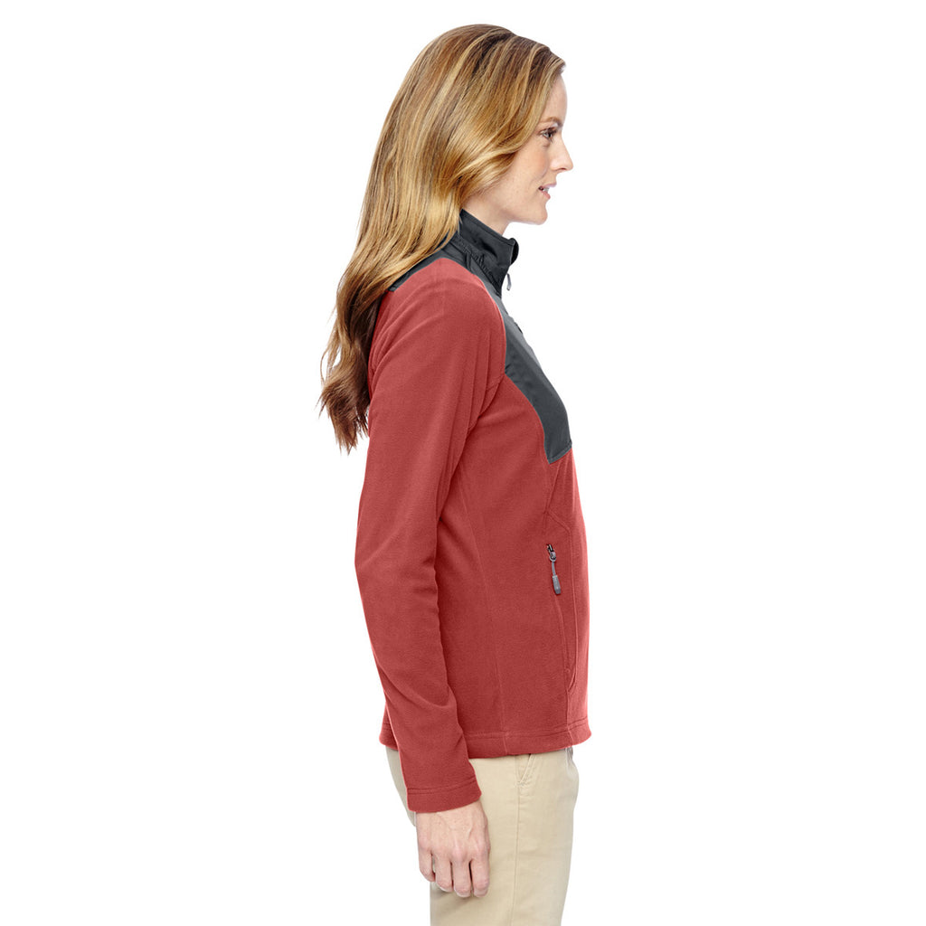 North End Women's Rust Excursion Trail Fabric-Block Jacket