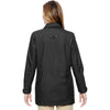 North End Women's Black Excursion Jacket with Fold Down Collar