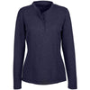 North End Women's Navy Excursion Nomad Performance Waffle Henley