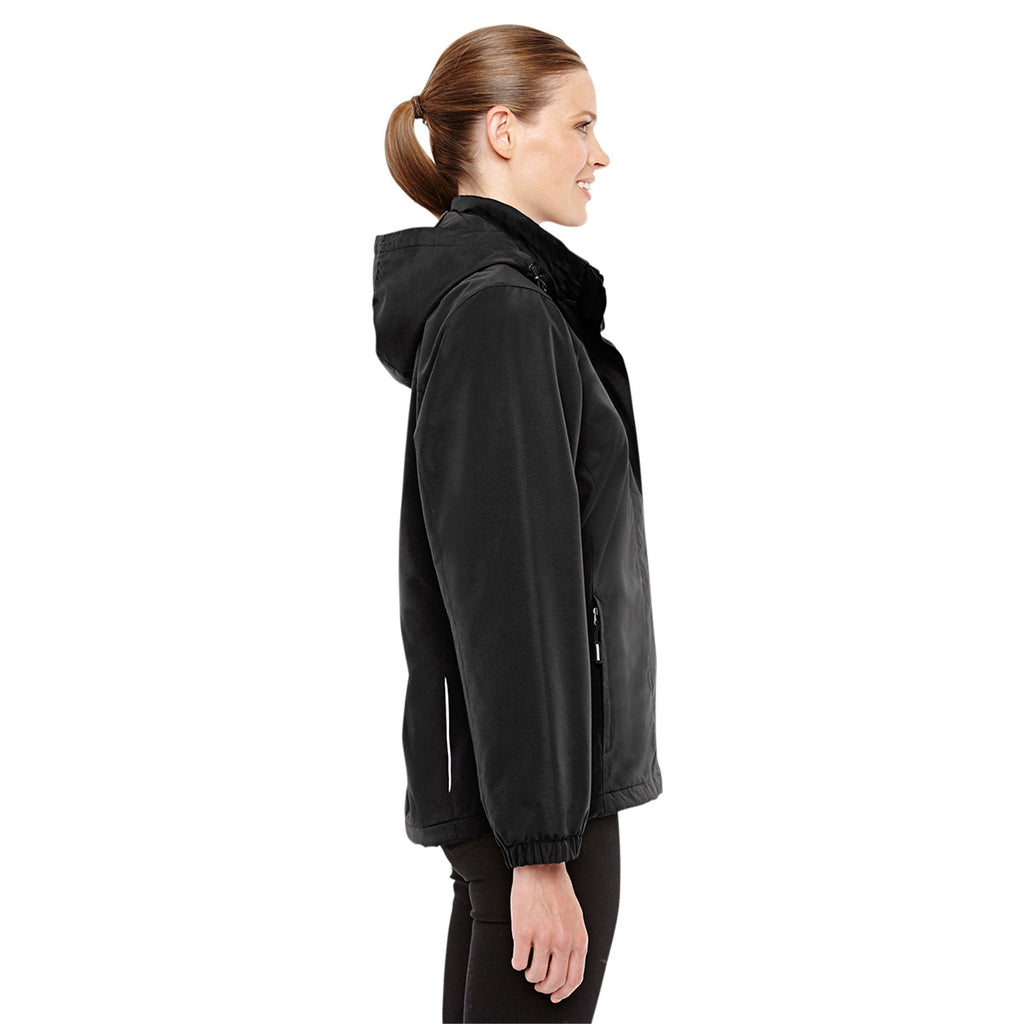 Core 365 Women's Black Profile Fleece-Lined All-Season Jacket