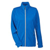 North End Women's Nautical Blue/Platinum Performance Fleece Jacket