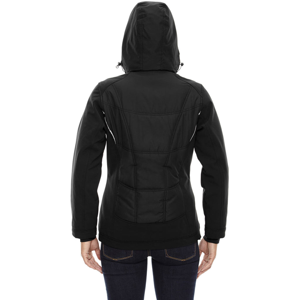 North End Women's Black Neo Insulated Hybrid Jacket