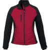 North End Women's Olympic Red Epic Insulated Hybrid Bonded Fleece Jacket